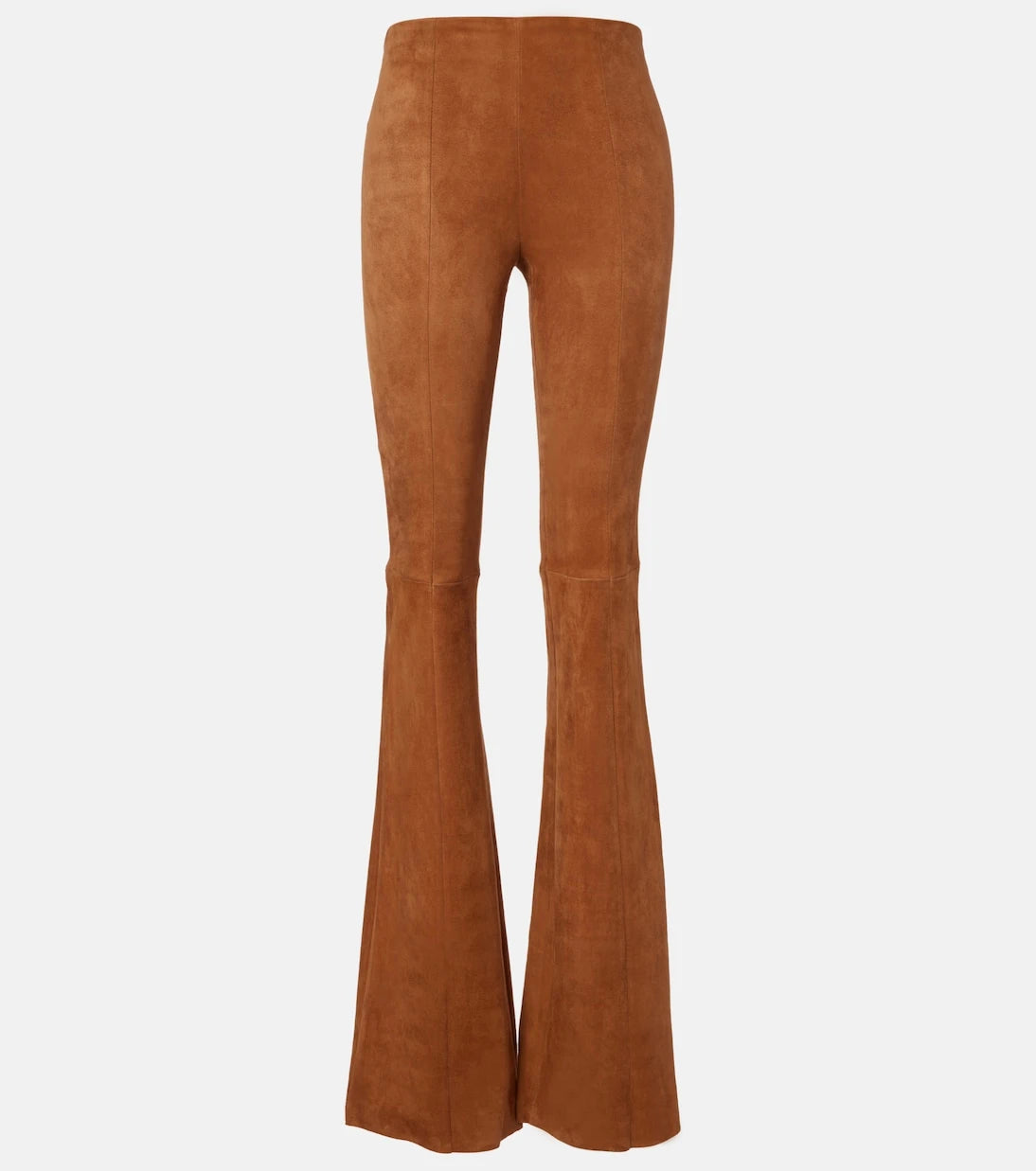 Stouls - Gégé high-rise suede flared pants