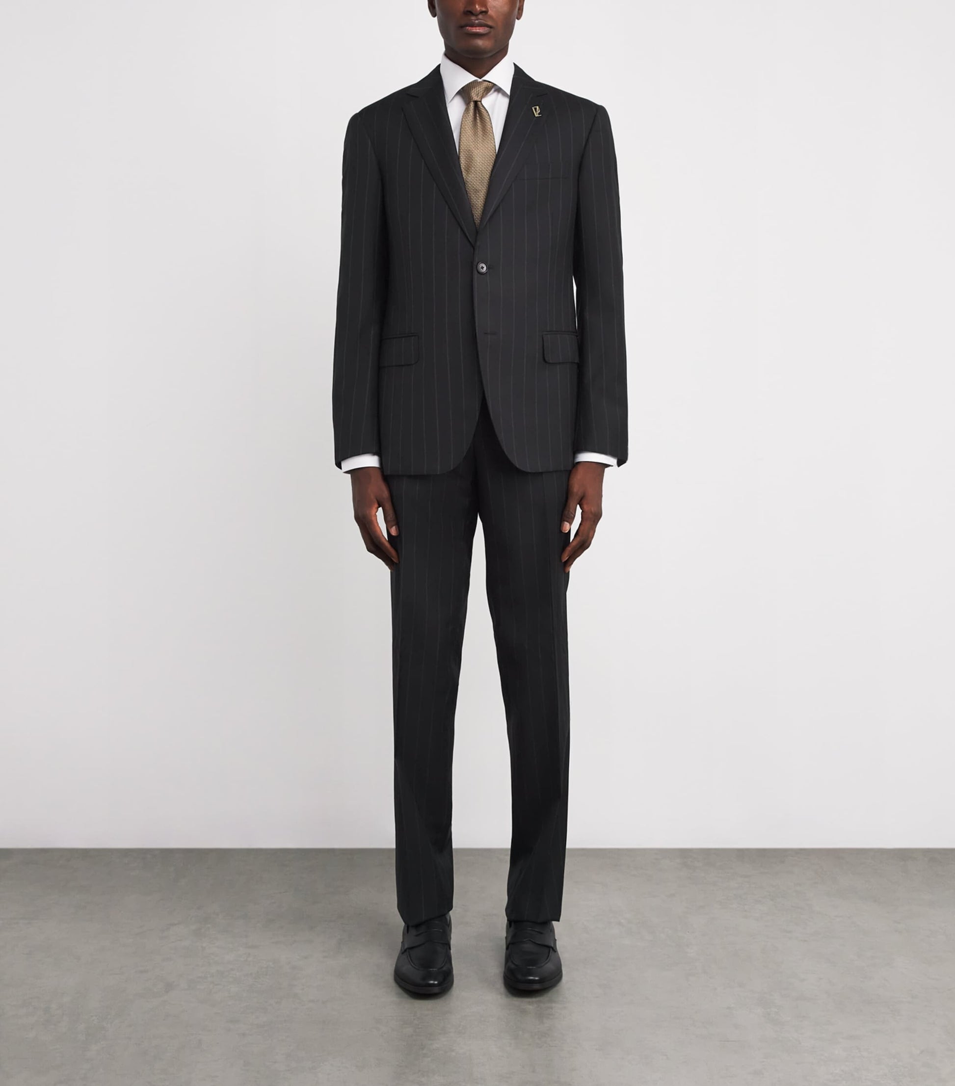 Virgin Wool Pinstripe 2-Piece Suit