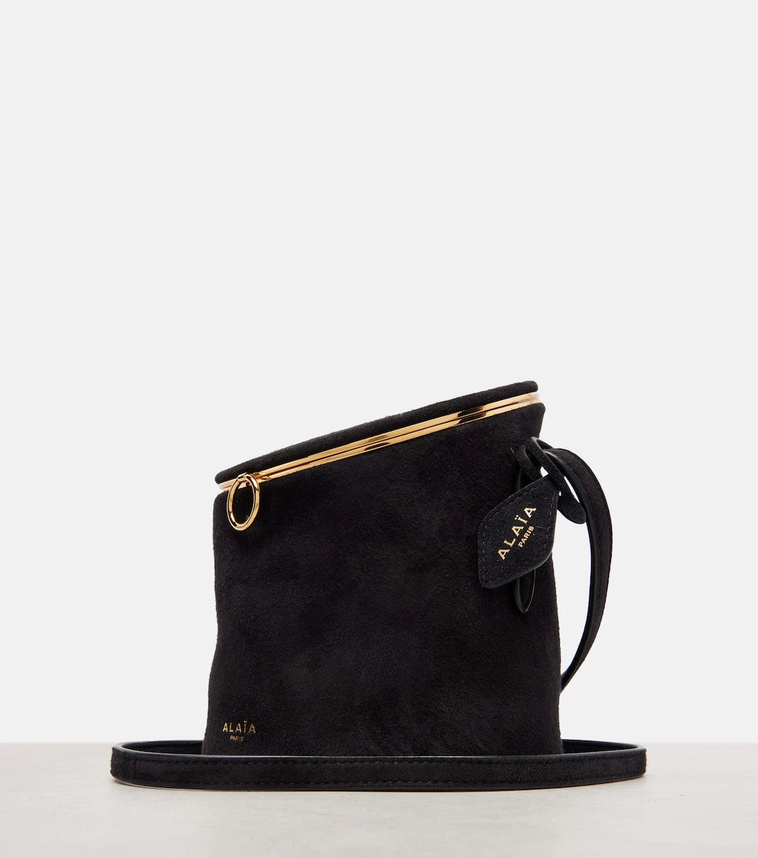 Alaïa - La Canette Small suede bucket bag