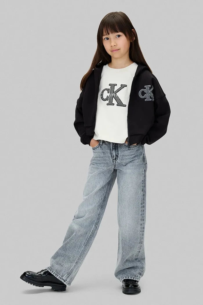 Детски памучен суичър Calvin Klein Jeans