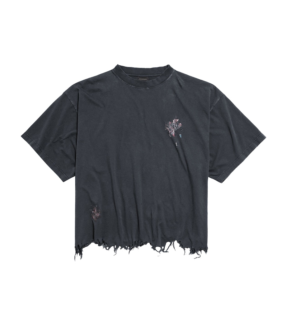 Balenciaga Distressed Oversized T-Shirt