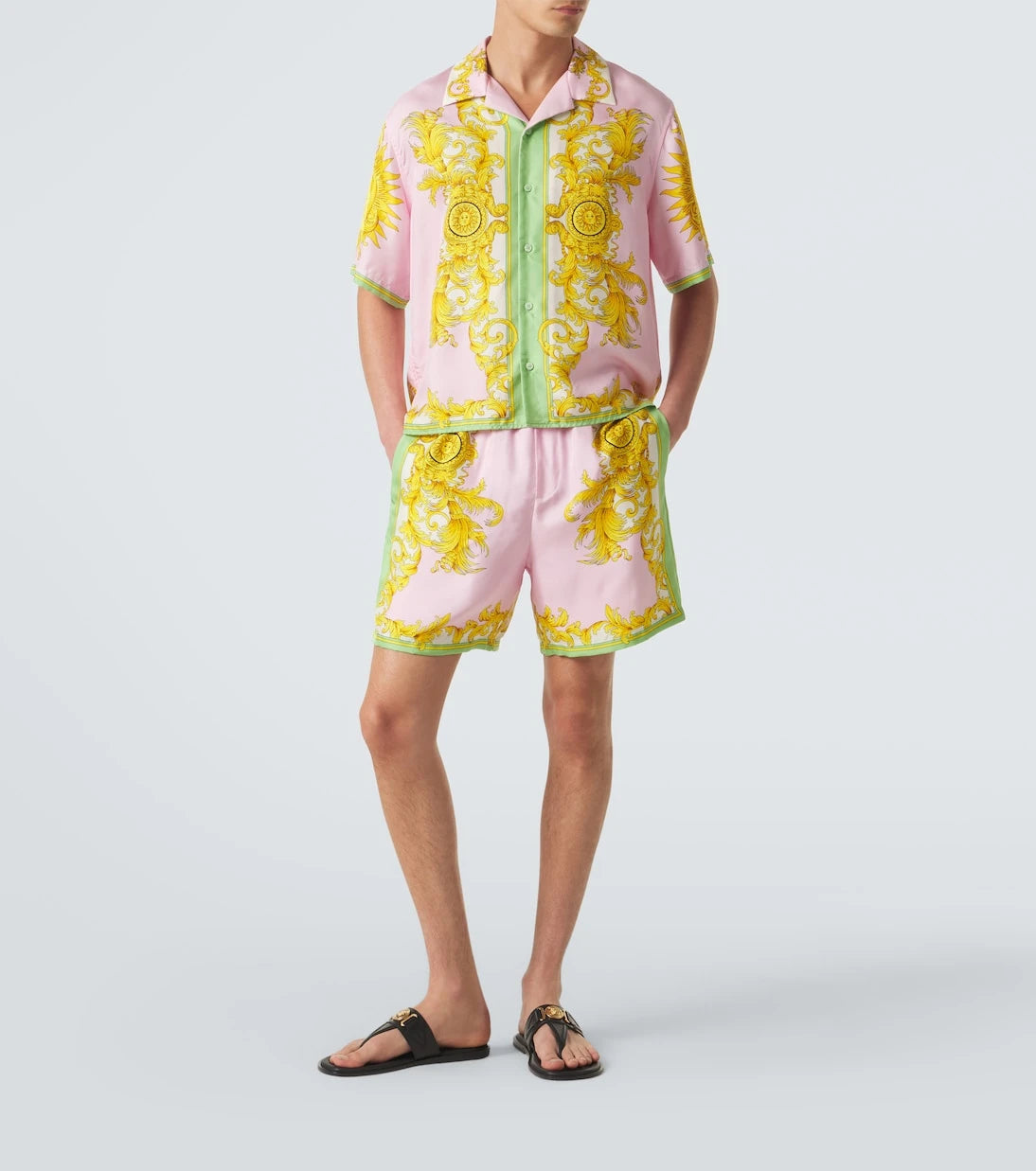 Versace - Printed silk shirt