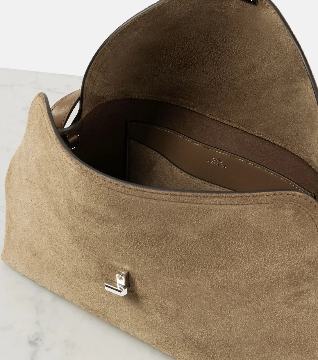 Toteme - T-Lock süet tote çanta