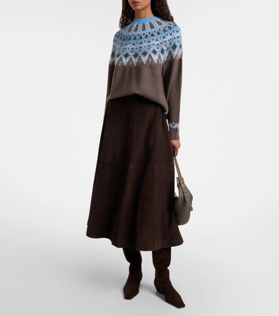Staud - Zane Fair Isle wool-blend sweater
