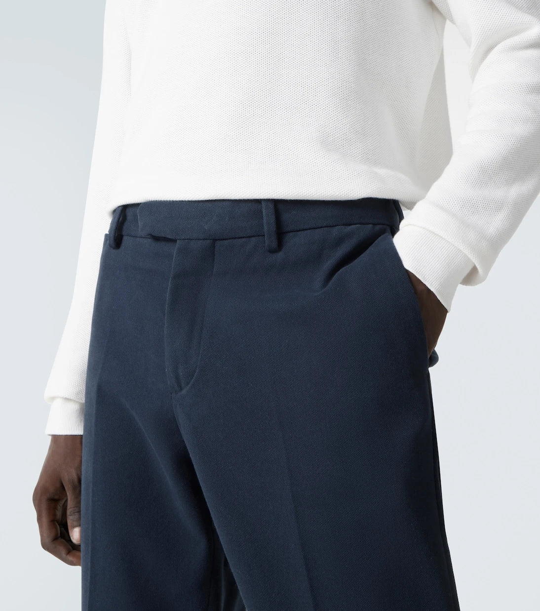 Thom Sweeney - Cotton twill slim pants