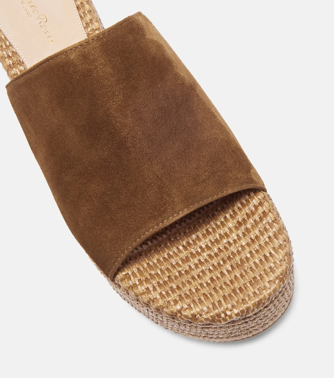 Gianvito Rossi - Suede platform espadrille mules