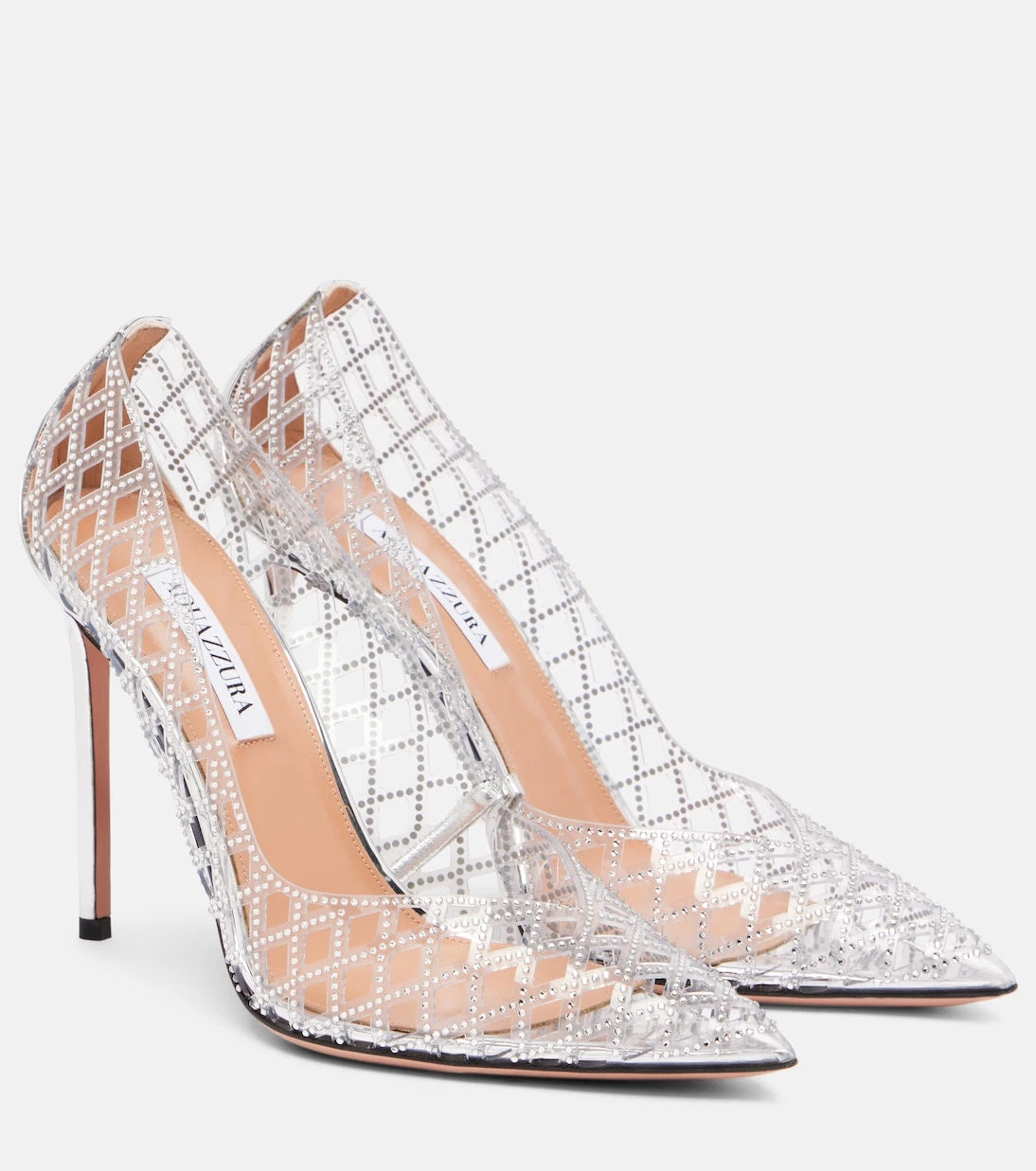 Aquazzura - Lumiere 105 embellished PVC pumps