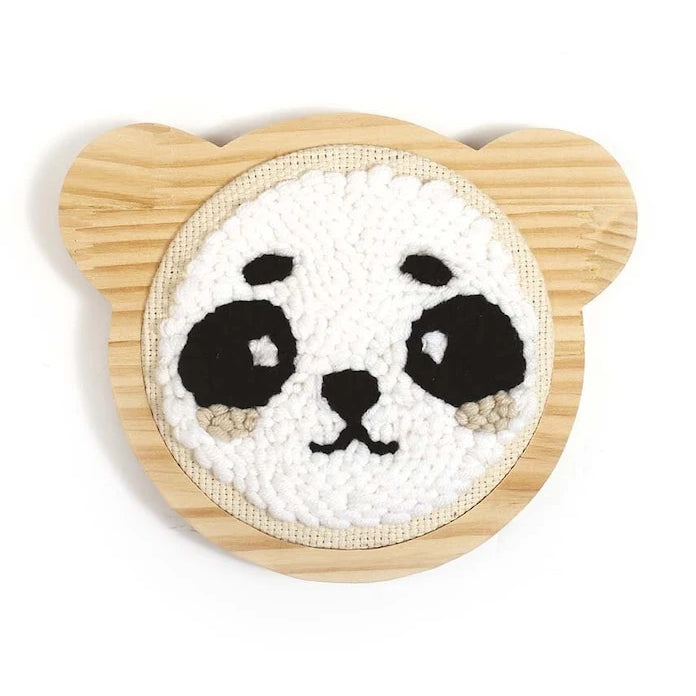 Комплект за бродиране Graine Creative Punch Needle Panda Kit