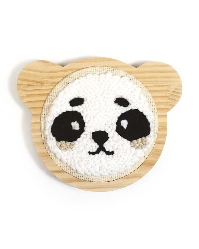 Комплект за бродиране Graine Creative Punch Needle Panda Kit