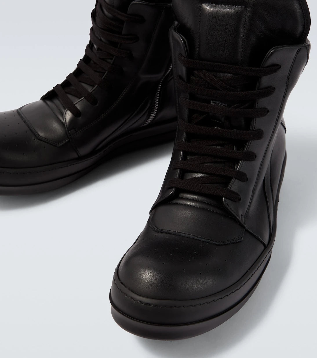 Rick Owens - Geobasket leather high-top sneakers