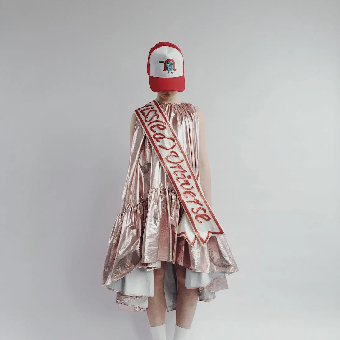 Caroline Bosmans - Metallic bow-detailed dress