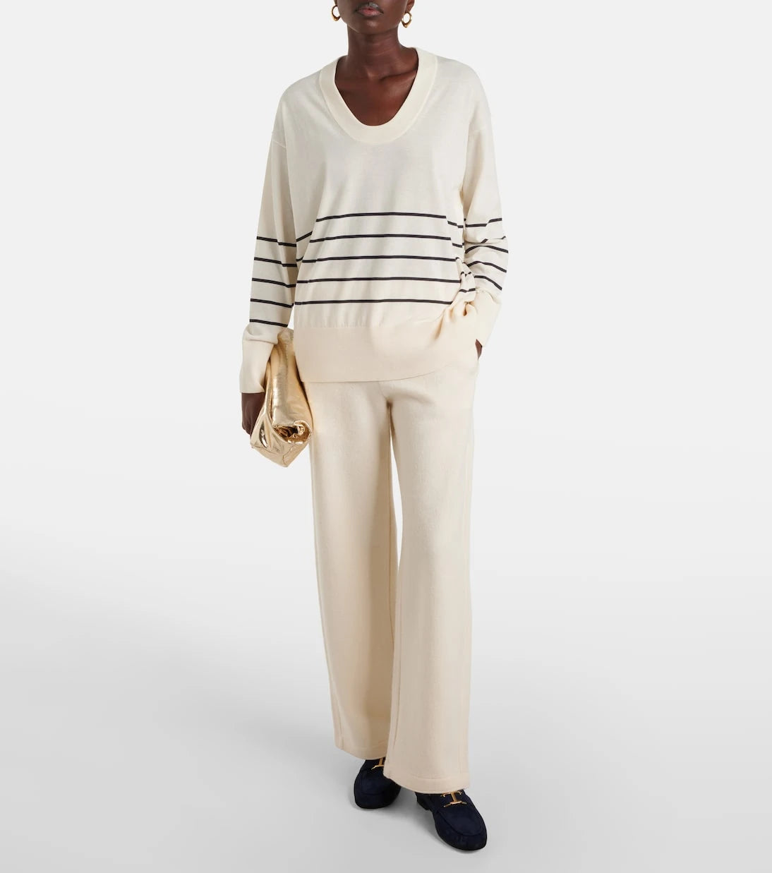 Max Mara - Levante striped cotton and silk sweater