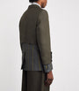 Comme Des Garçons Homme Plus Multi Deconstructed Stripe Military Blazer