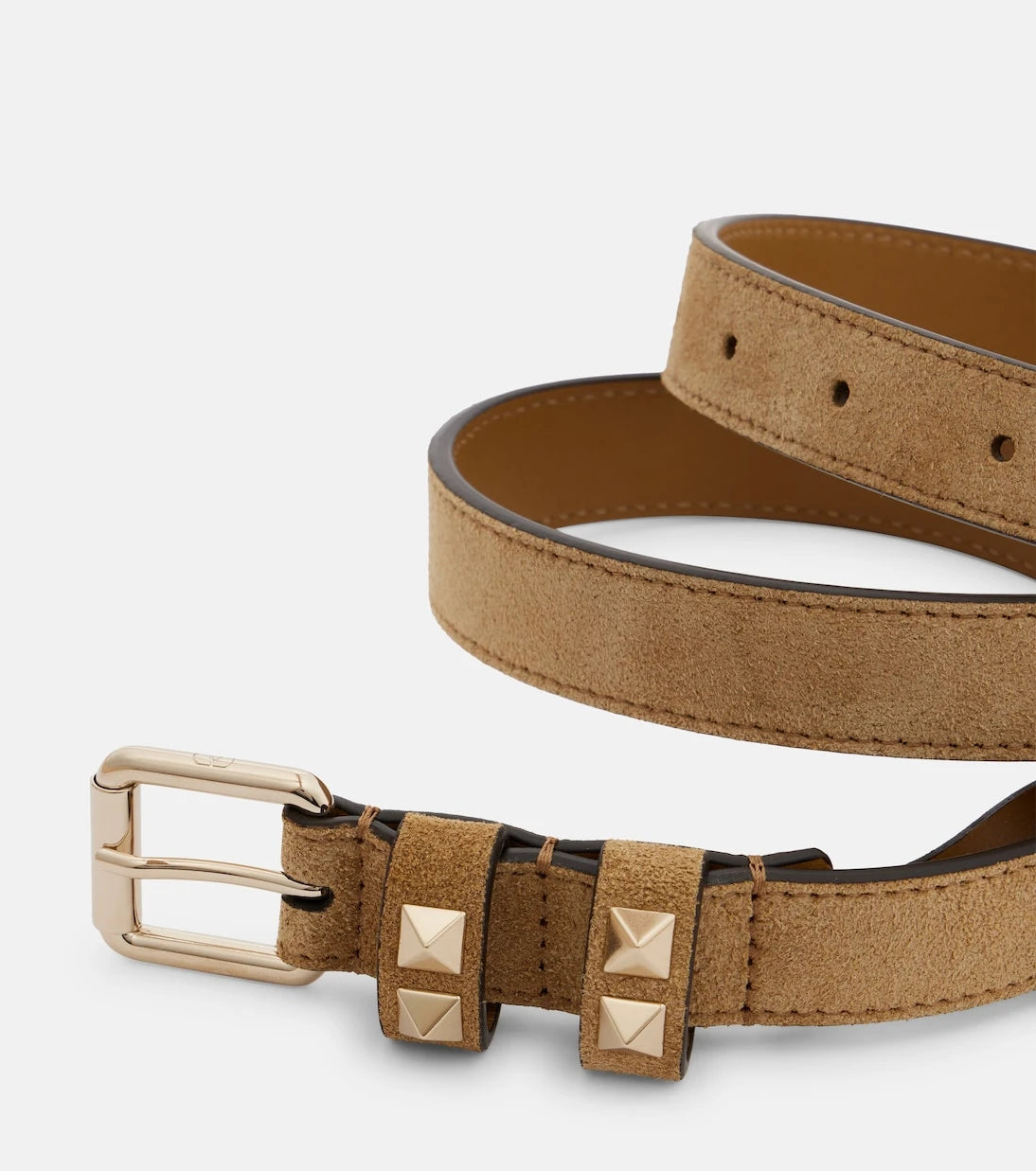 Valentino Garavani - Rockstud suede belt