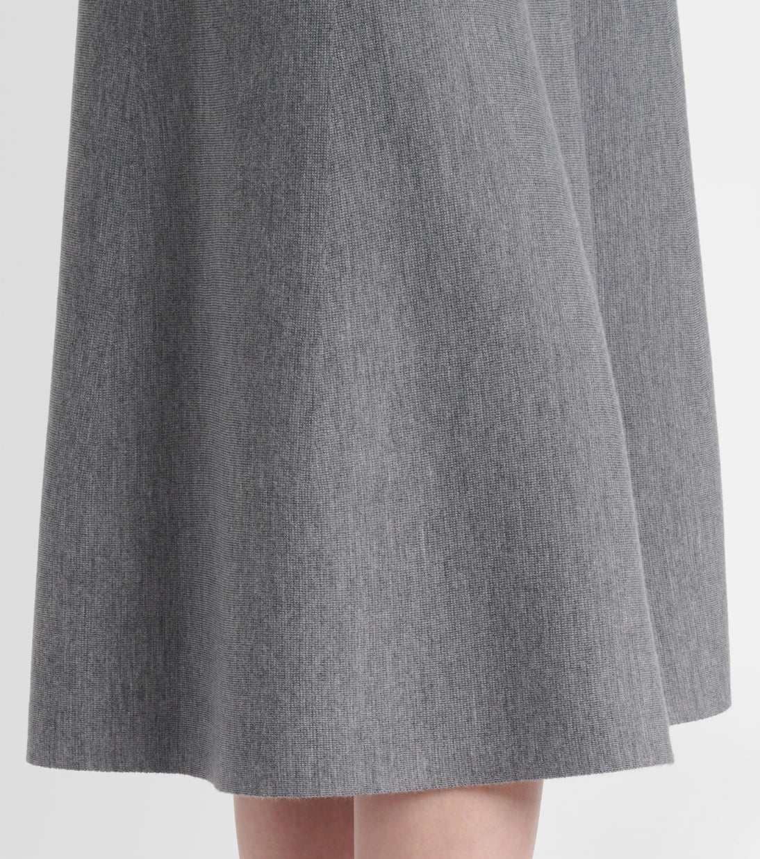 Jardin des Orangers - Wool high-rise midi skirt