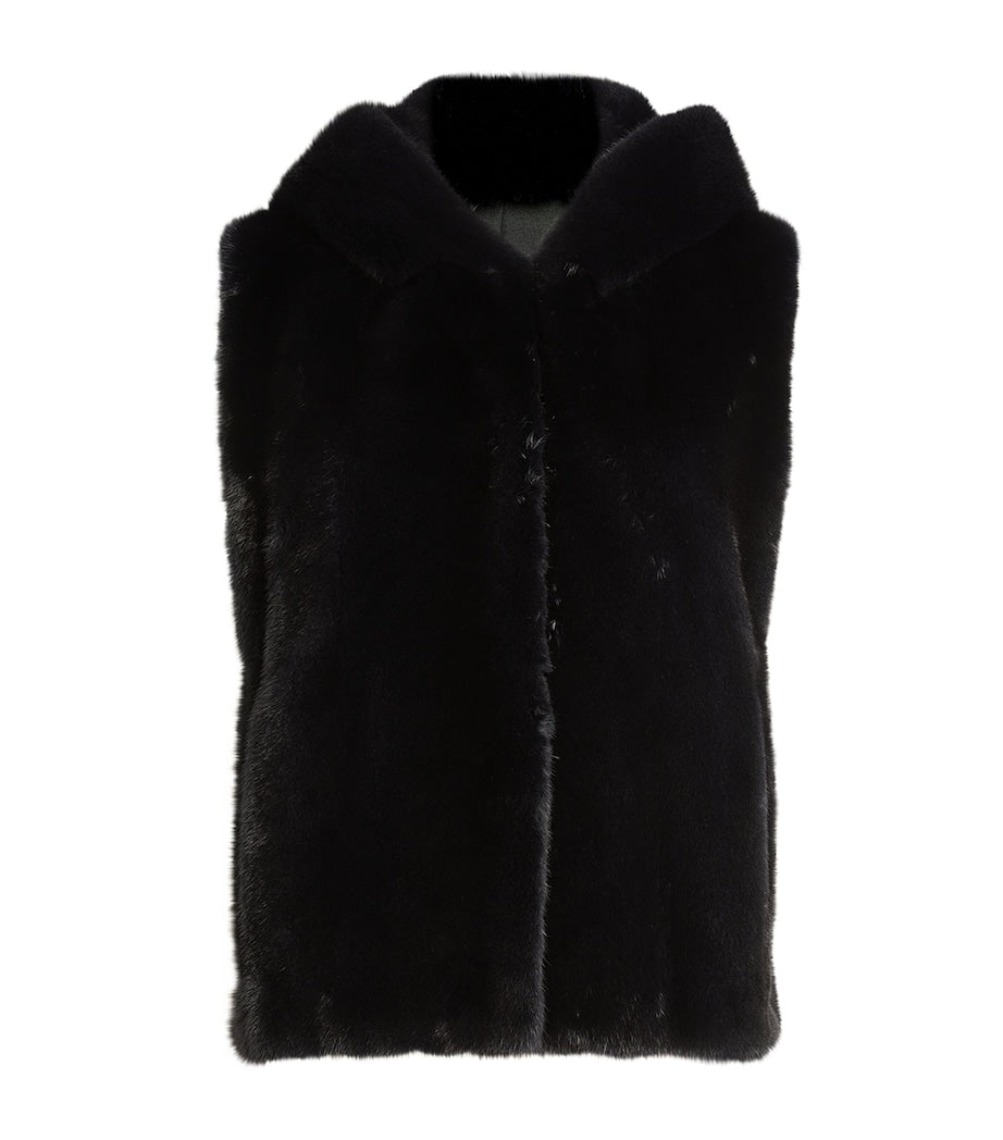 Blue Mink Hooded Gilet