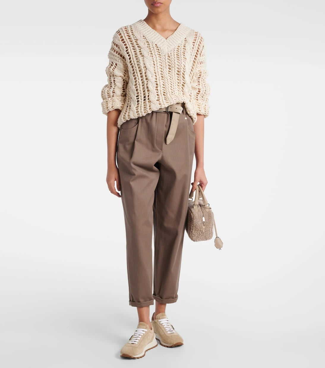Brunello Cucinelli - Monili suede sneakers
