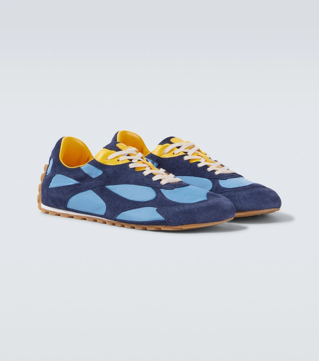 Bottega Veneta - Orbit Flash suede-trimmed sneakers