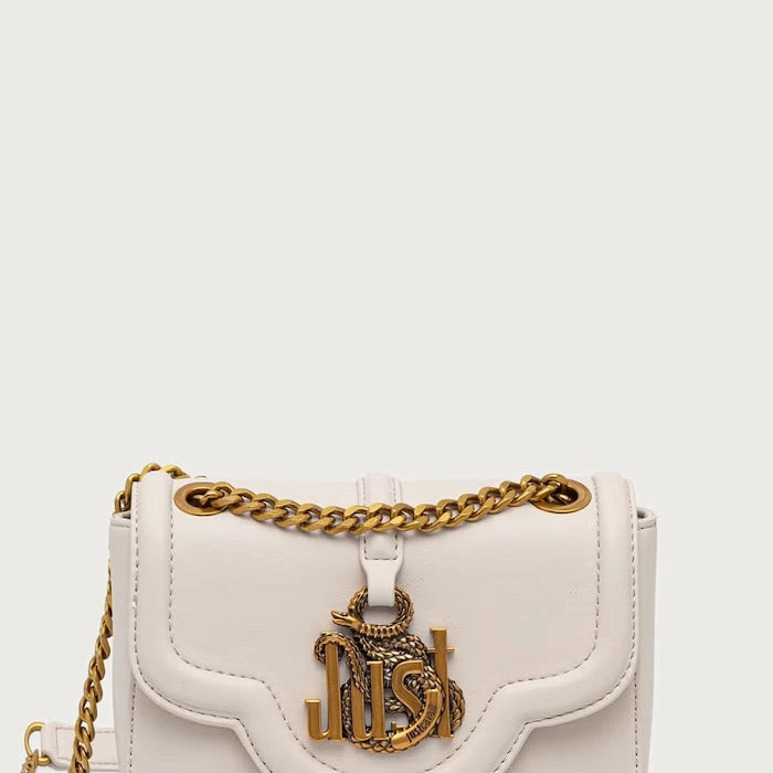 Just Cavalli suni deri kadın crossbody çanta