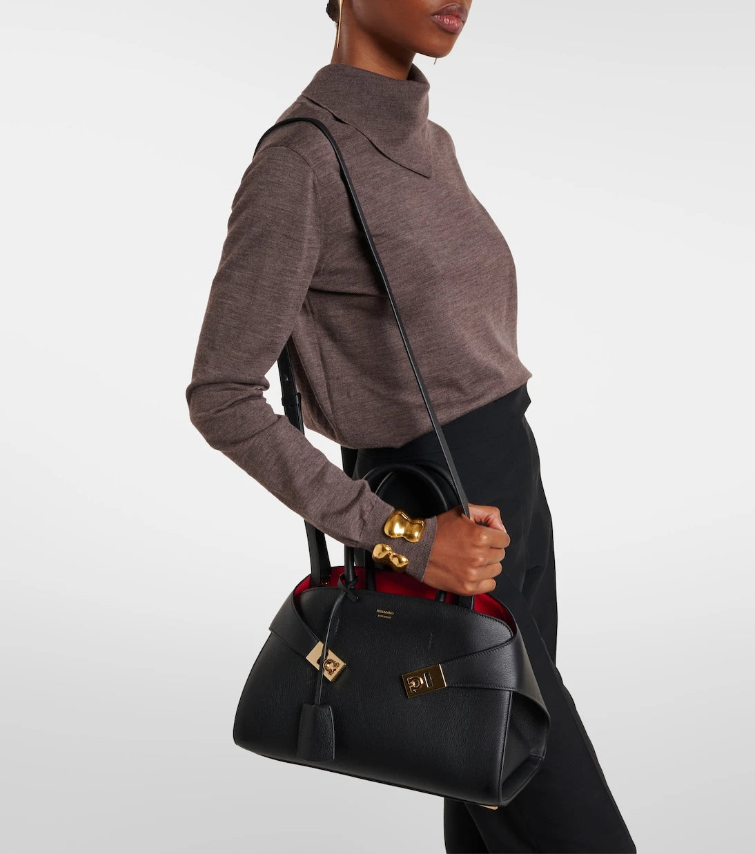 Ferragamo - Hug leather tote bag