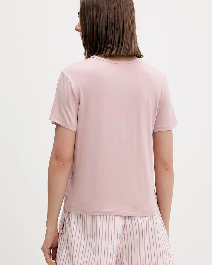 Calvin Klein Underwear kısa kollu modal kadın pijama üstü