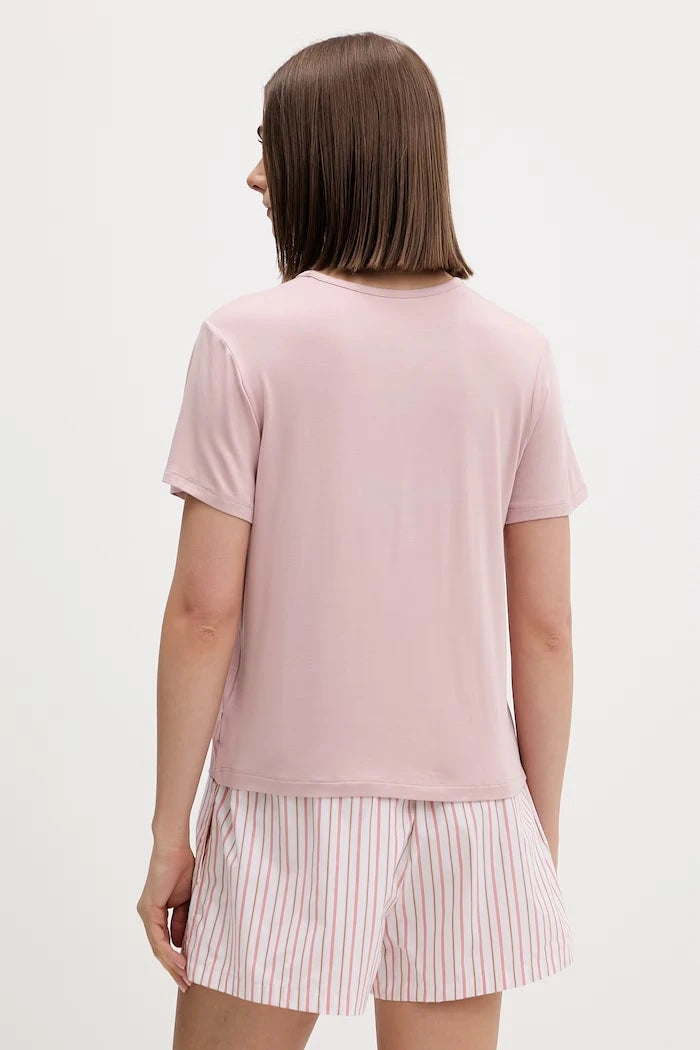 Calvin Klein Underwear kısa kollu modal kadın pijama üstü