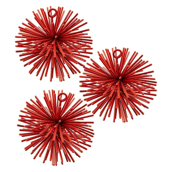 POLSPOTTEN prickle ornaments 7 cm Noel Süsleri Seti (3 Parça)