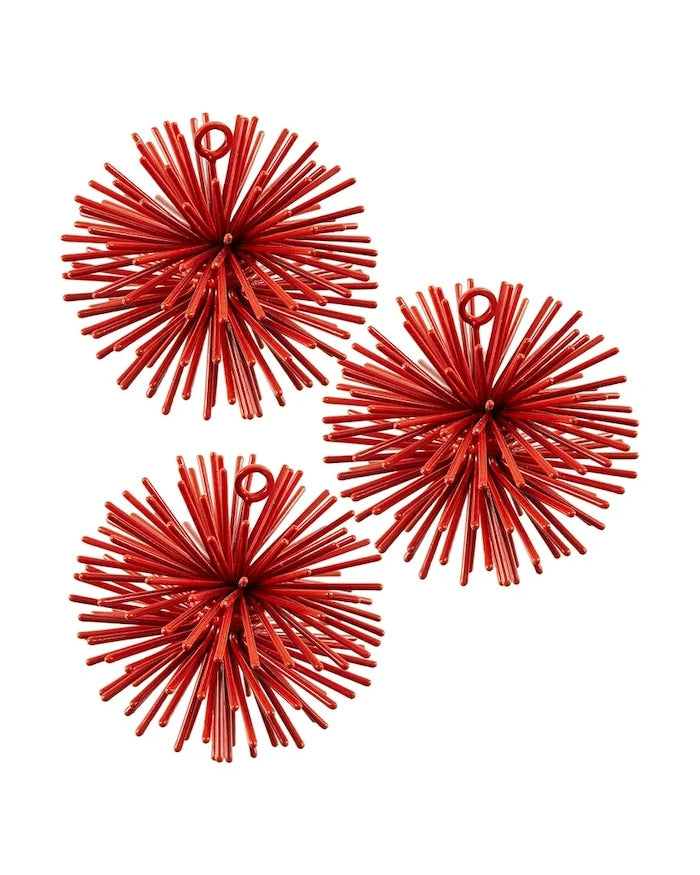 Комплект коледни висулки Pols Potten prickle ornaments 7 cm (3 броя)