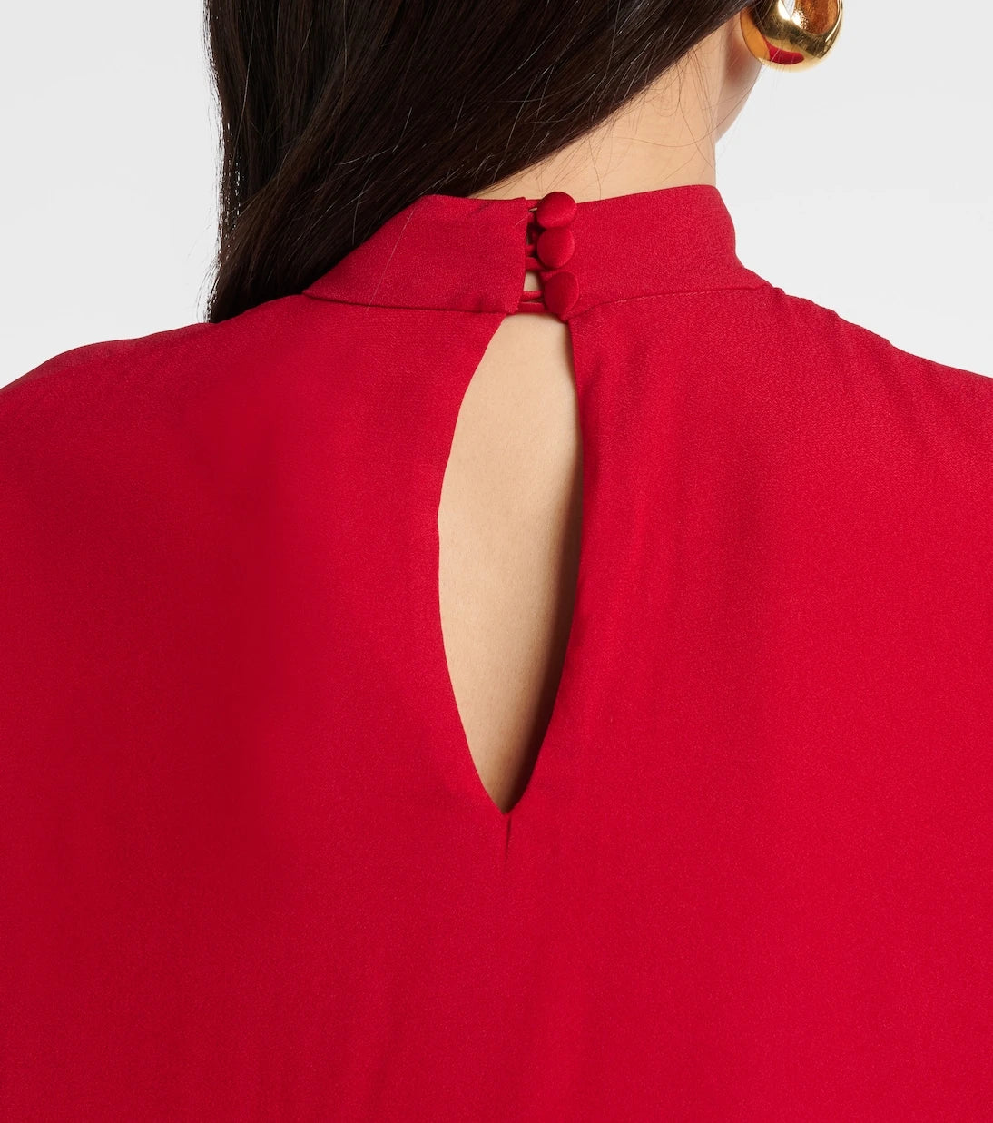 Taller Marmo - Carrington caped crêpe cady gown