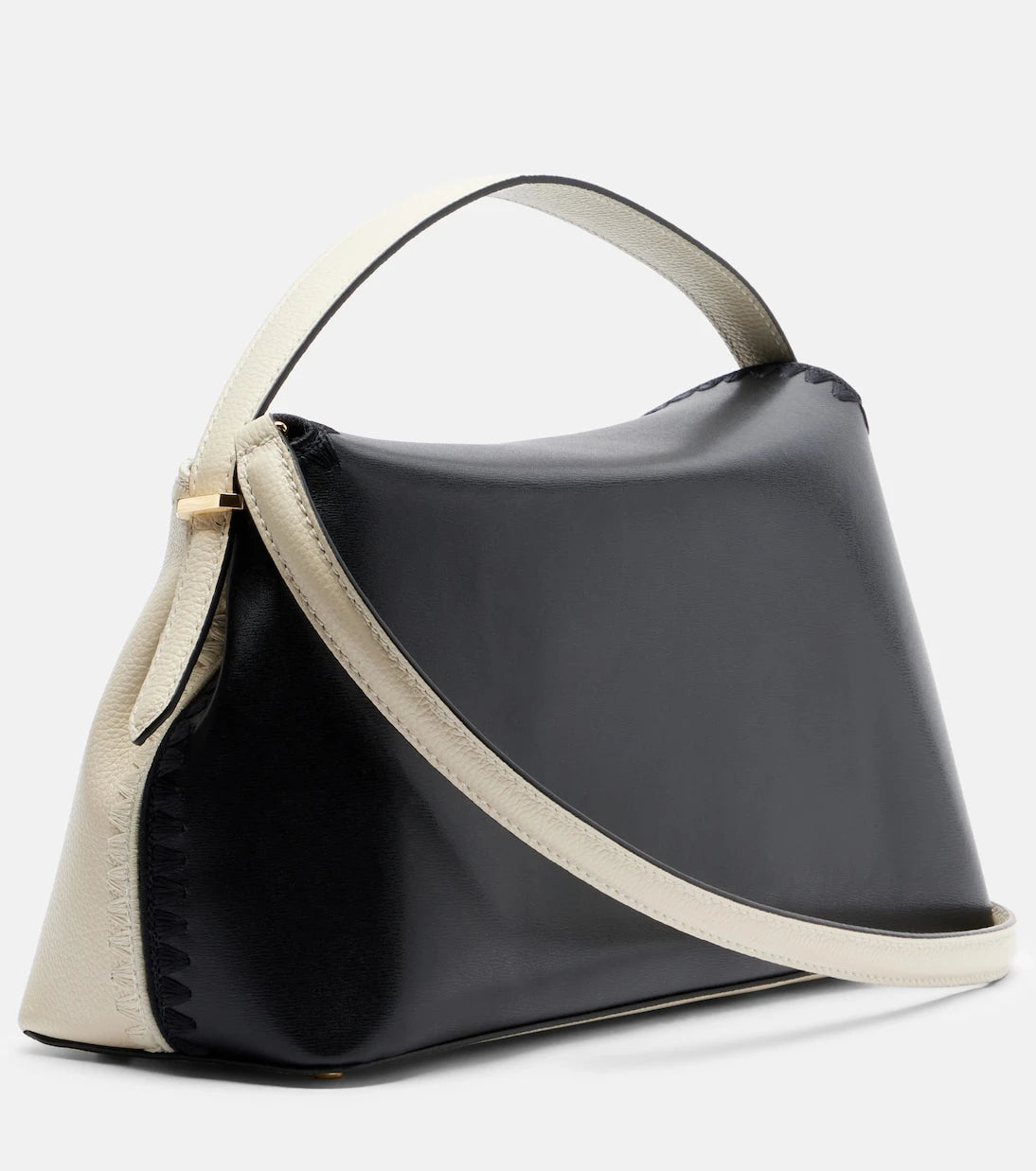 Toteme - T-Lock embroidered leather tote bag