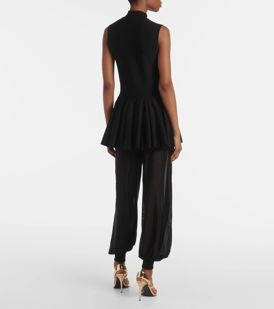 Alaïa - Pleated turtleneck top