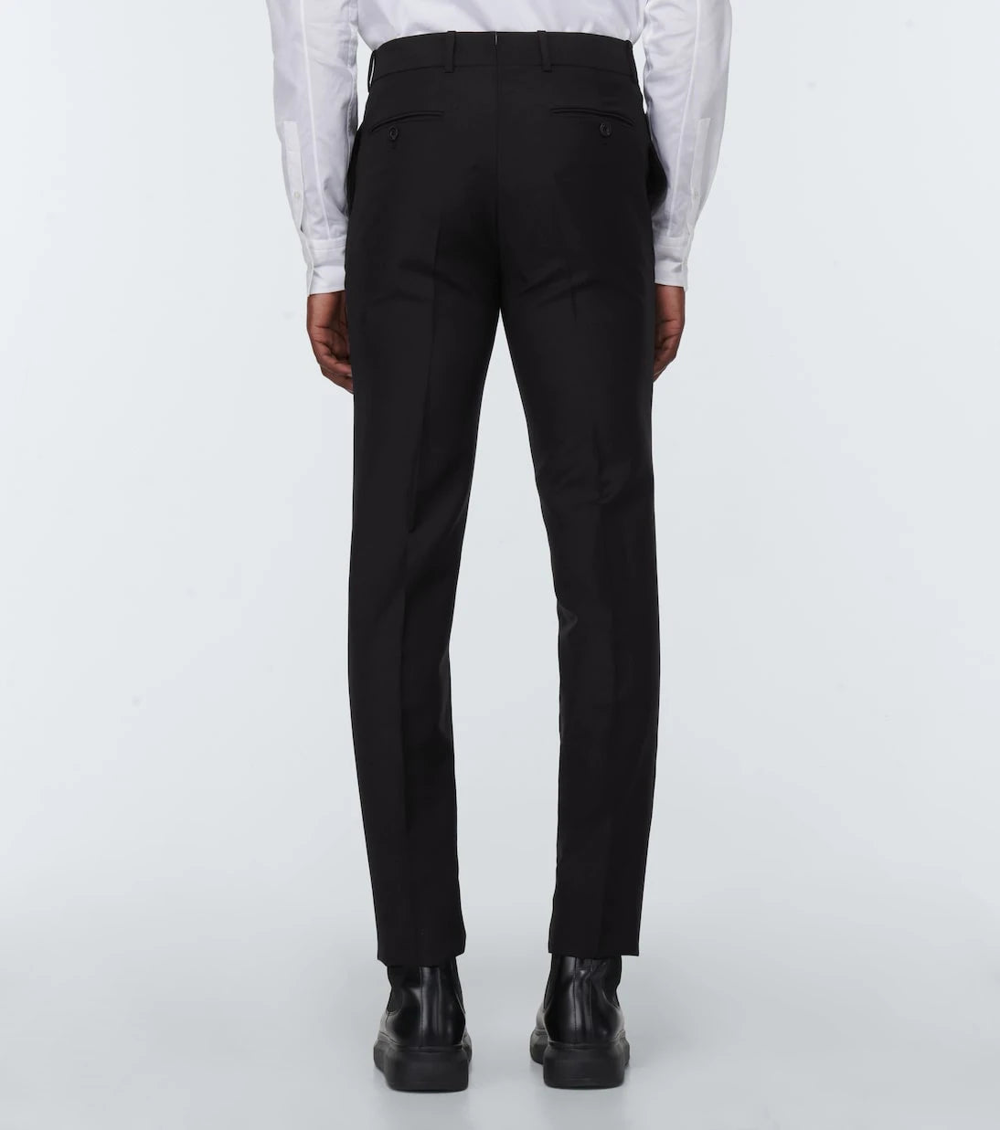 McQueen - Wool and mohair slim pants