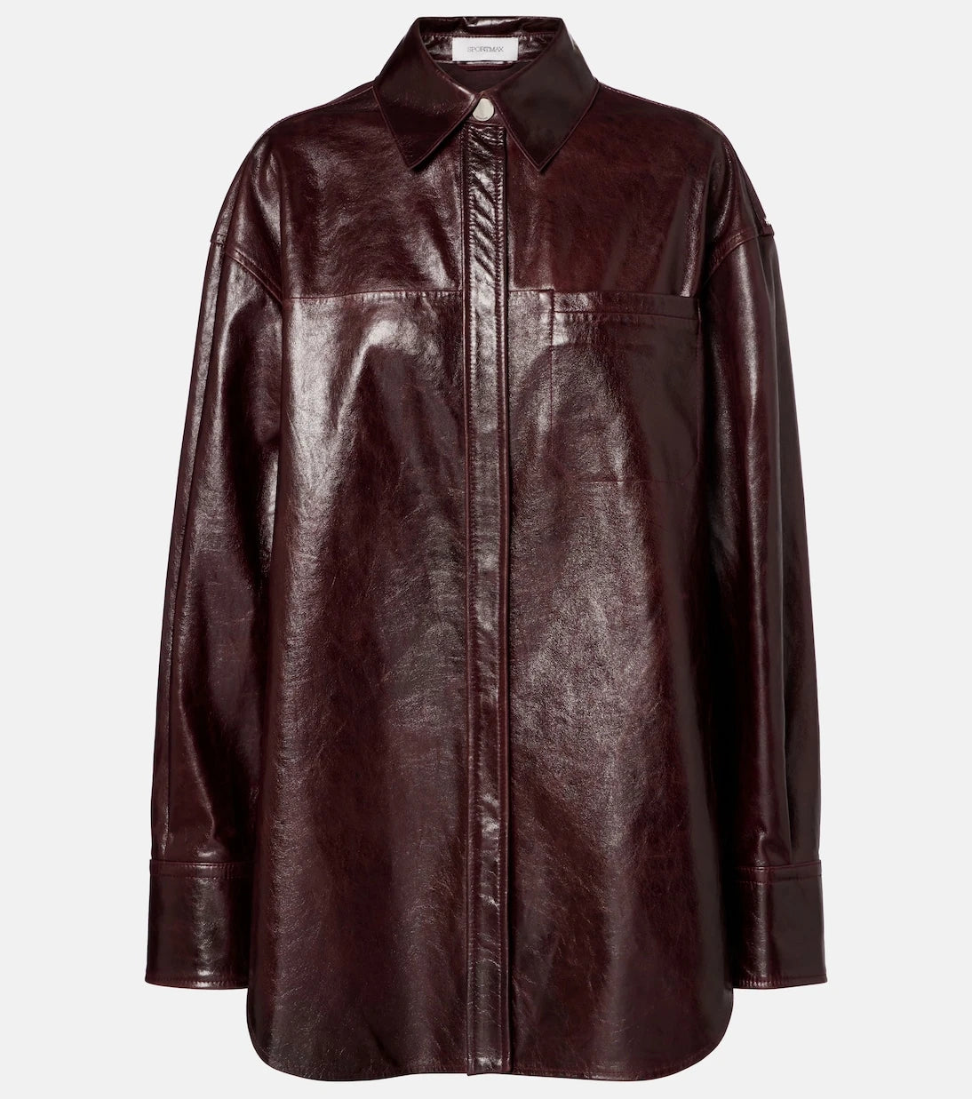 Sportmax - Borel leather overshirt