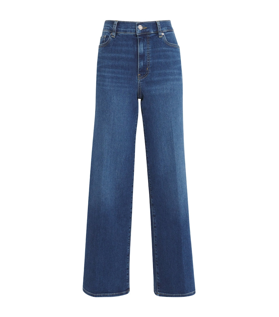 Blue Le Slim Palazzo Wide-Leg Jeans