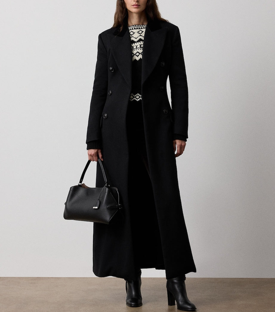 Ralph Lauren Collection Black Wool-Cashmere Anthony Coat