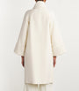 Wolk Morais Ivory Cashmere Cunardier High Neck Coat
