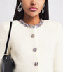 Self-Portrait Ivory Crystal Embellished Cardigan
