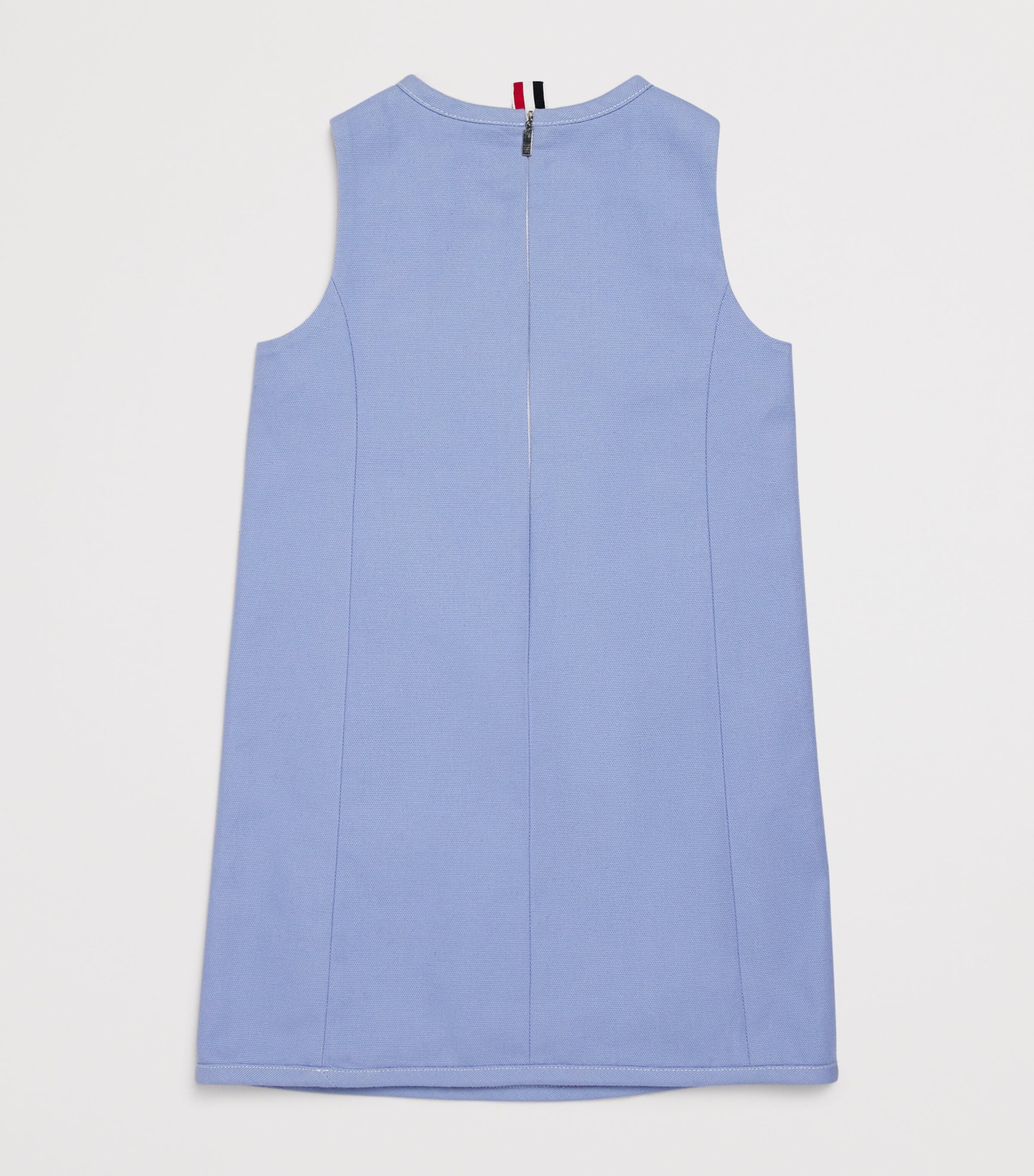 Thom Browne Kids Blue Collarless Dress (4-12 Years)