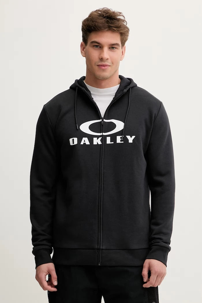Oakley erkek pamuklu fermuarlı kapüşonlu sweatshirt