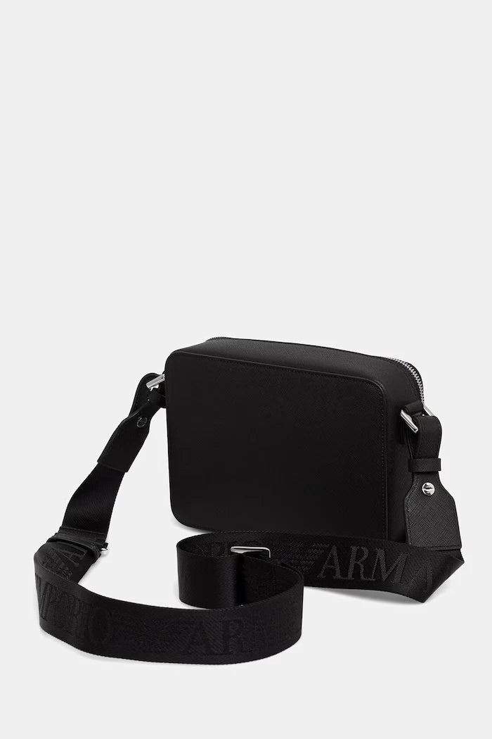Emporio Armani erkek suni deri çapraz çanta