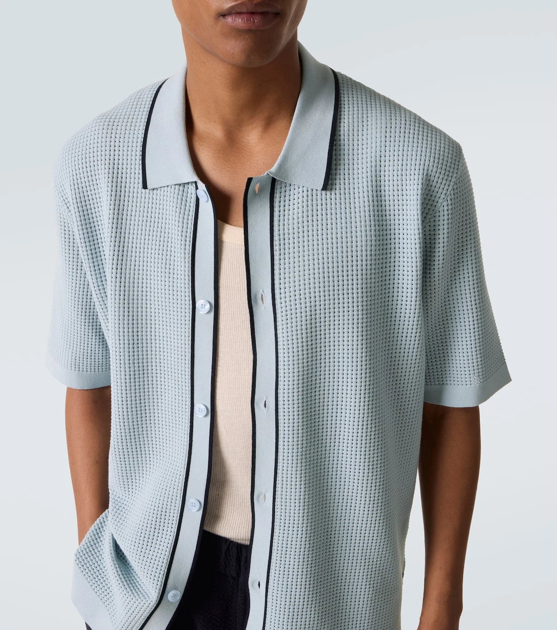Orlebar Brown - Roddy waffle-knit bowling shirt