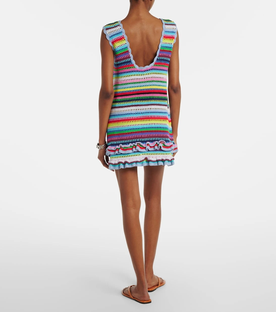 Ganni - Crocheted minidress