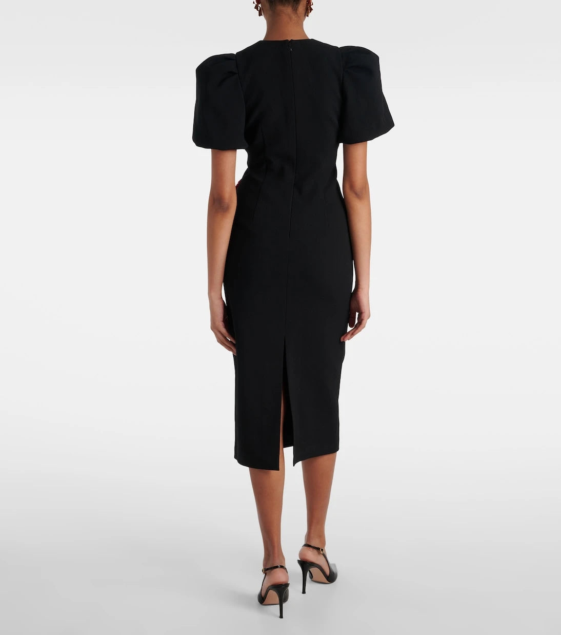 Rebecca Vallance - Rosette embellished midi dress