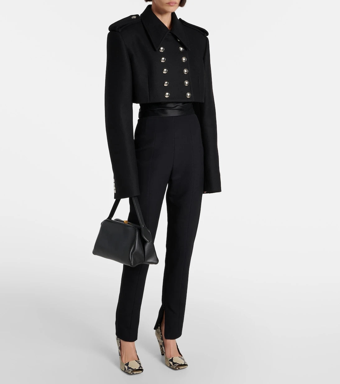 Khaite - Leara cropped wool-blend jacket