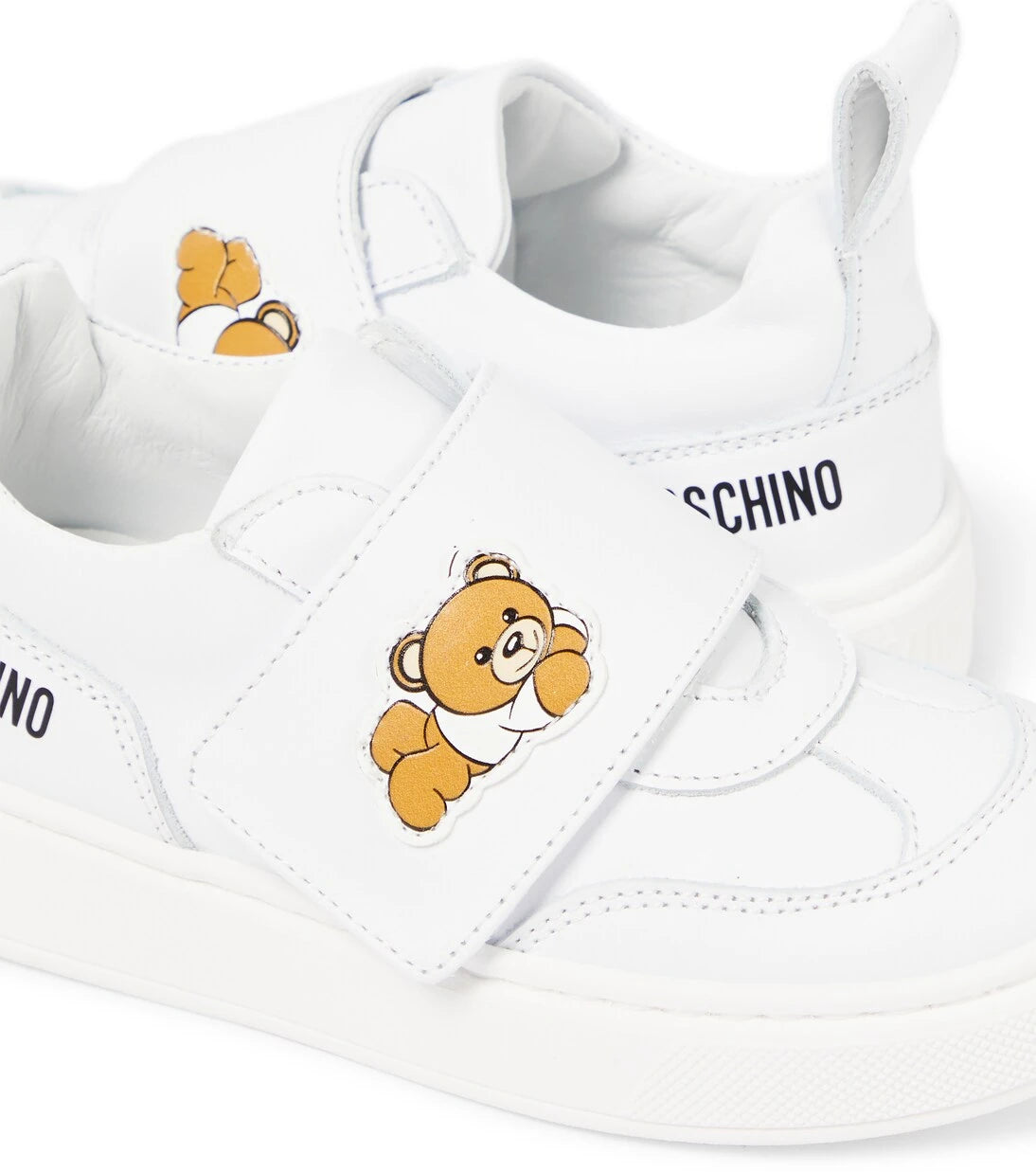Moschino Kids - Teddy Bear leather sneakers
