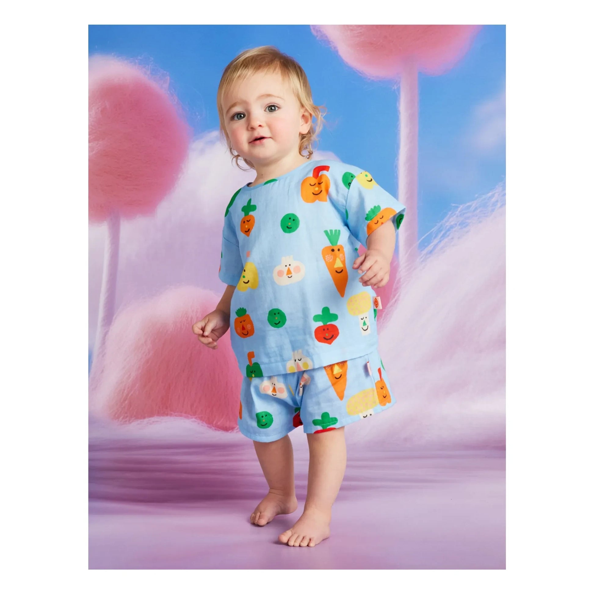Halcyon Nights - Vegetables T-shirt | Light blue