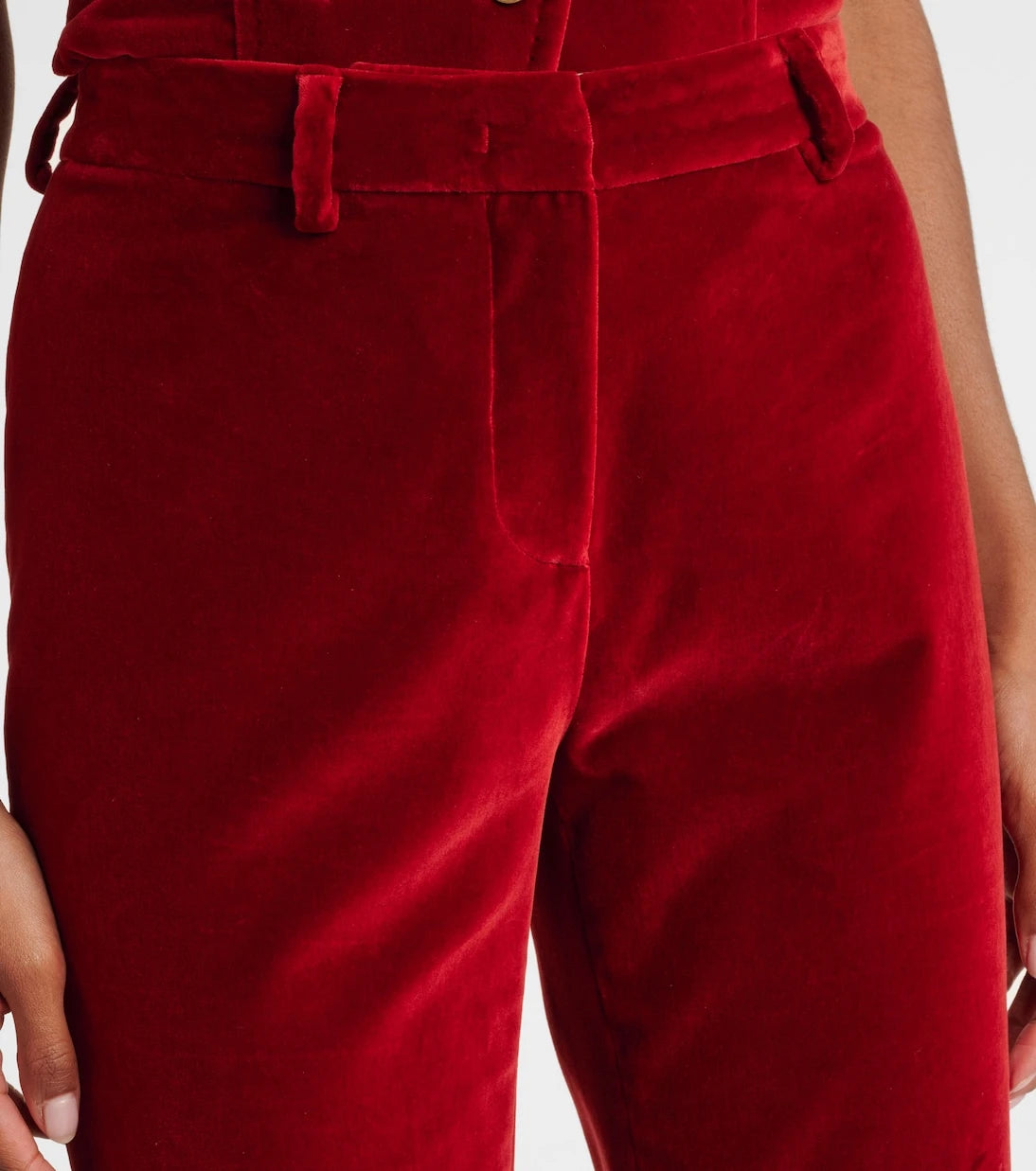 Etro - Cotton velvet flared pants