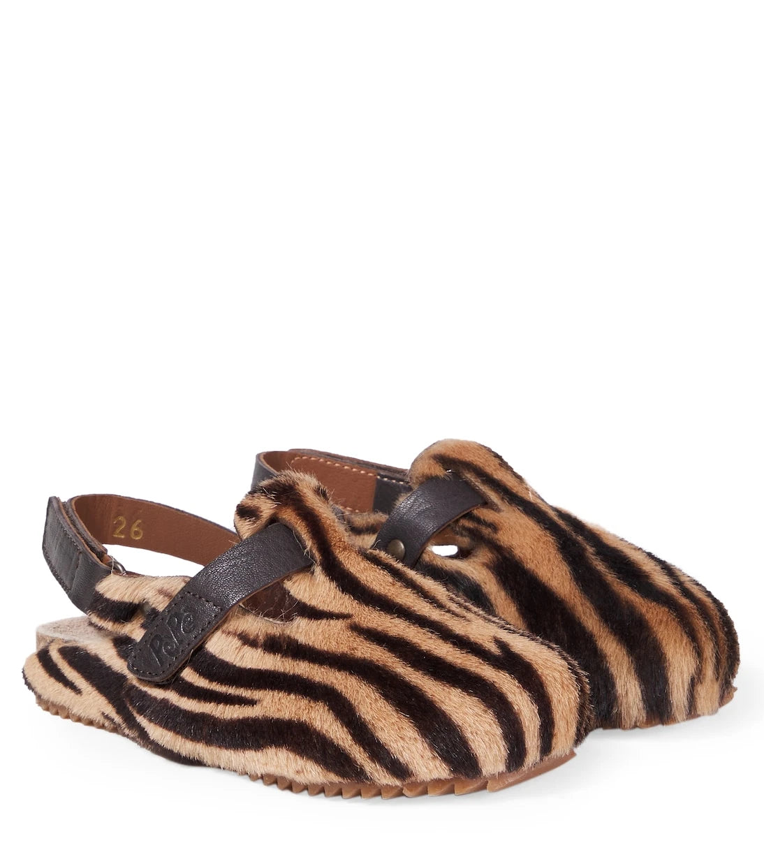 PèPè - Printed calf hair slingback flats