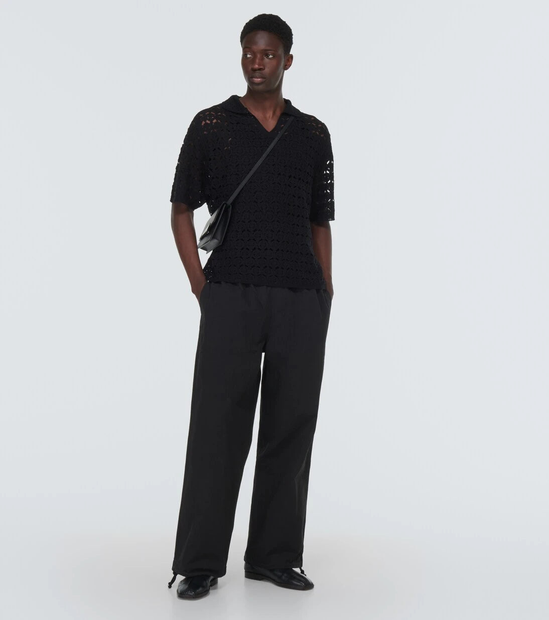 Commas - Cotton-blend high-rise pants