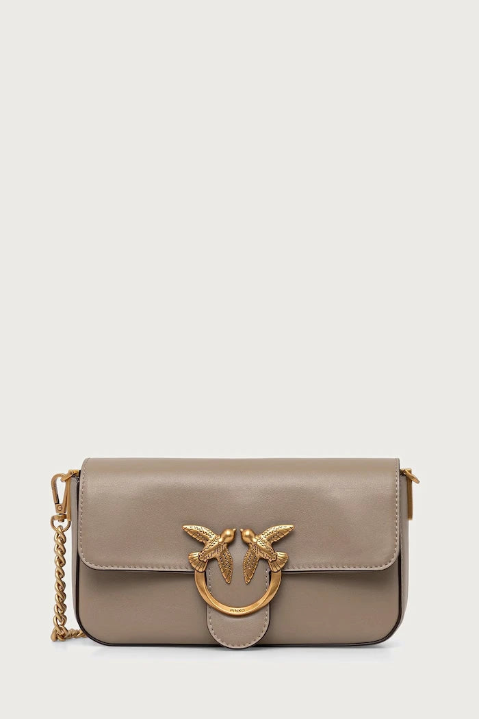 Pinko kadın deri crossbody çanta